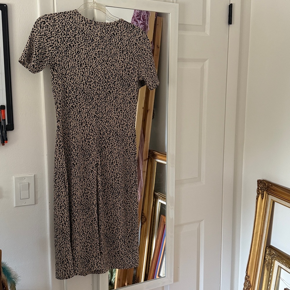 Messini Animal Print Midi Dress cheetah leopard - Picture 3 of 3